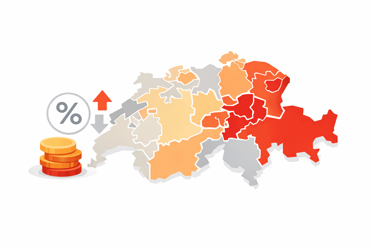 Imposition du pilier 3a par canton en Suisse